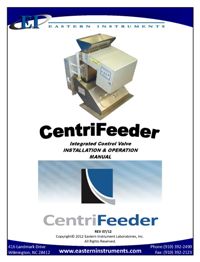 CentriFeeder Mechanical Manual